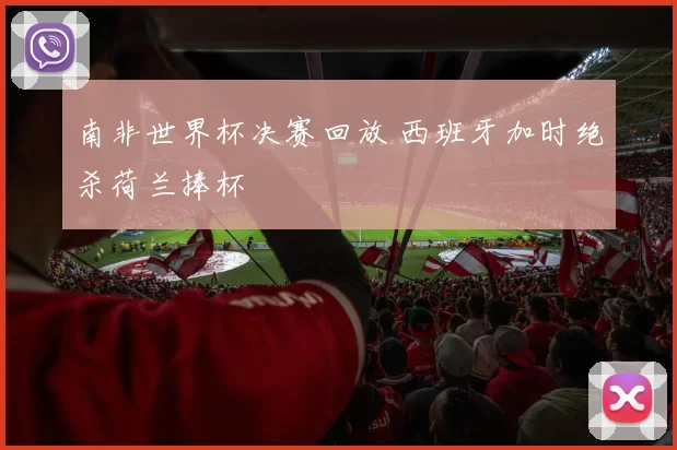 南非世界杯决赛回放 西班牙加时绝杀荷兰捧杯